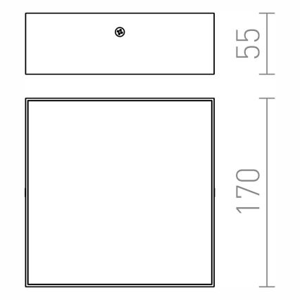 RED - Design Rendl - R12849 - LED Stropna svjetiljka LARISA LED/15W/230V crna