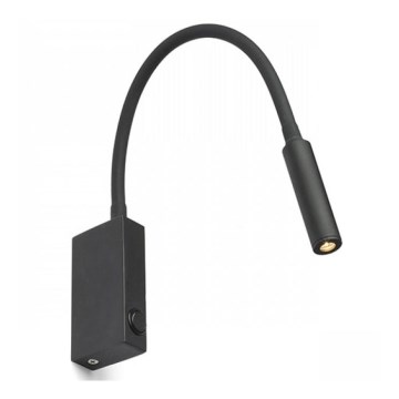 RED - Design Rendl - R12945 - LED fleksibilna lampa EKE LED/3W/230V crna