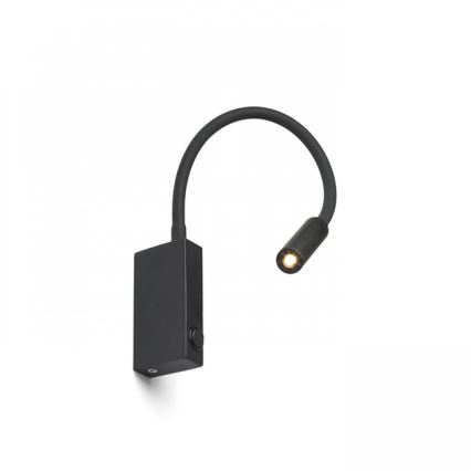 RED - Design Rendl - R12945 - LED fleksibilna lampa EKE LED/3W/230V crna