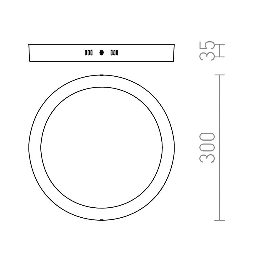 RED - Design Rendl - R12973 - LED Stropna svjetiljka SOCORRO LED/24W/230V