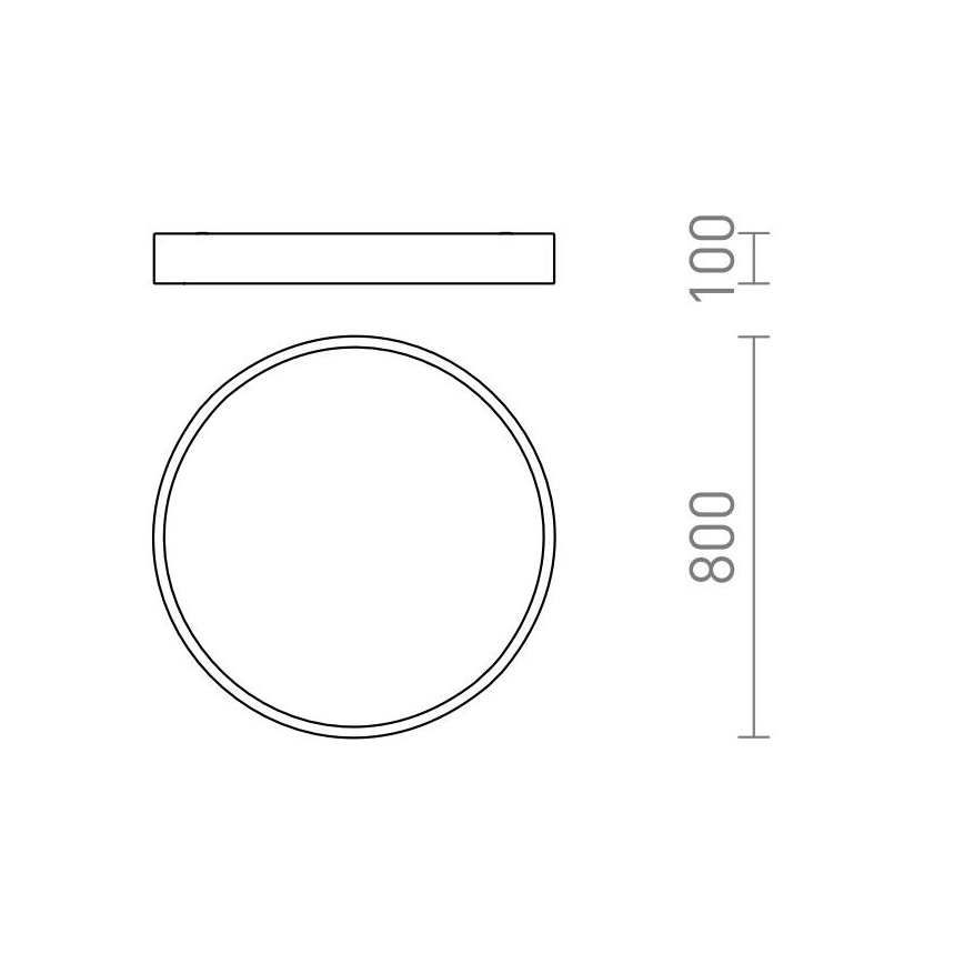 RED - Design Rendl - R13334 - LED Stropna svjetiljka MEZZO LED/100W/230V bijela