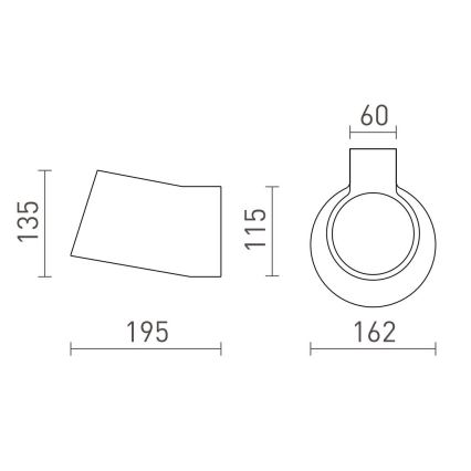 RED - Design Rendl - R13520 - Zidna svjetiljka BENITA 1xE14/25W/230V