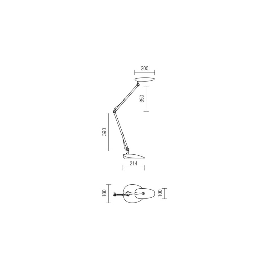 Redo 01-1036 - LED Stolna lampa KEPLER VEIOZA LED/6.5W/230V