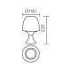 Redo 01-1042 - LED Stolna lampa BOBO LED/2,5W/230V bijela