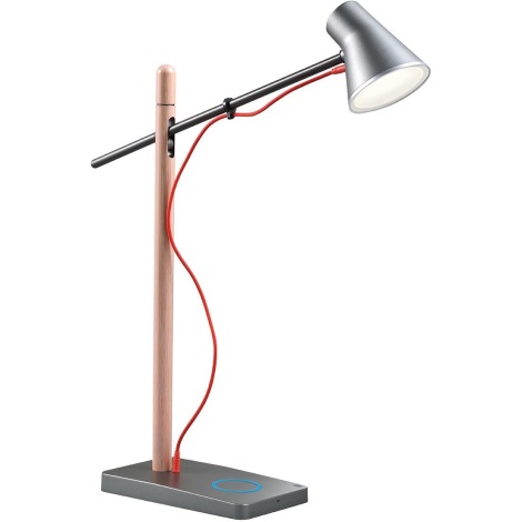 Redo 01-1119 - LED Prigušiva stolna lampa na dodir LED/5W/230V USB