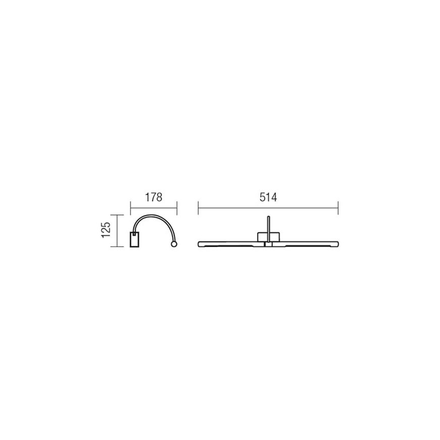 Redo 01-1138 - LED Svjetiljka za slike KENDO LED/12W/230V 51,4 cm mat krom