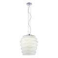Redo 01-1142 - Luster na sajli MAGMA 1xE27/42W/230V Ø 38 cm sjajni krom/bijela