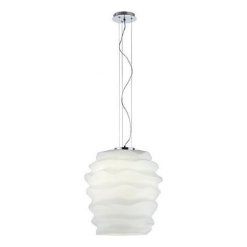 Redo 01-1142 - Luster na sajli MAGMA 1xE27/42W/230V Ø 38 cm sjajni krom/bijela