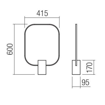 Redo 01-1226 - LED stolna lampa s mogućnošću prigušivanja DOM LED/21W/230V bijela