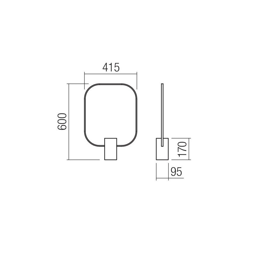 Redo 01-1226 - LED stolna lampa s mogućnošću prigušivanja DOM LED/21W/230V bijela