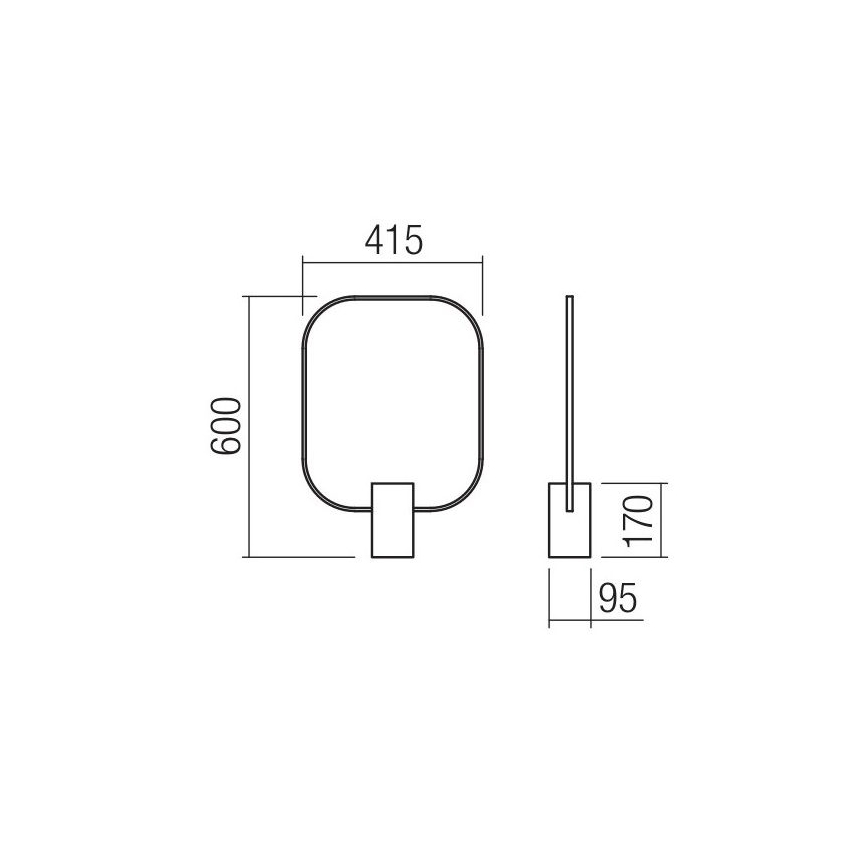 Redo 01-1227 - LED stolna lampa s prigušavanjem DOM LED/21W/230V crna