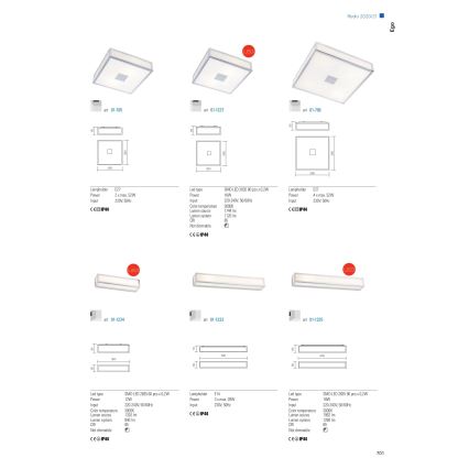 Redo 01-1234 - LED zidno svjetlo za kupaonicu EGO LED/12W/230V IP44 sjajni krom