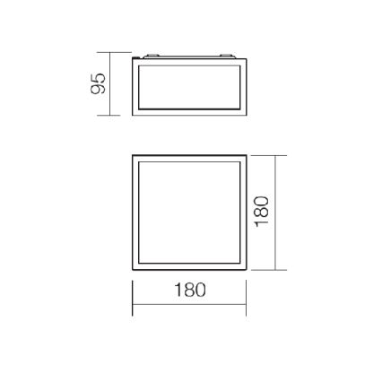 Redo 01-1236 - LED stropno svjetlo za kupaonicu EGO LED/12W/230V IP44 sjajni krom