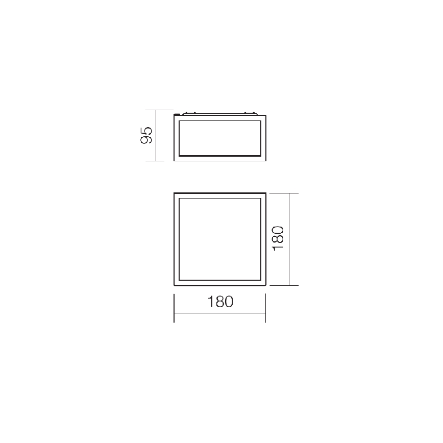 Redo 01-1236 - LED stropno svjetlo za kupaonicu EGO LED/12W/230V IP44 sjajni krom