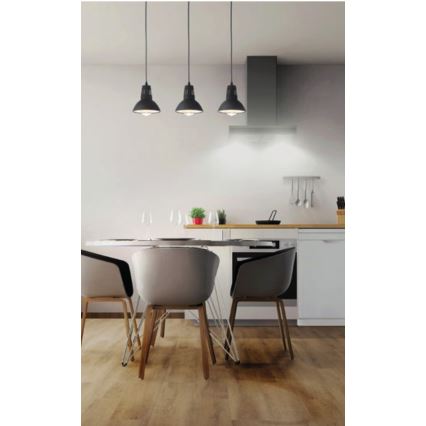 Redo 01-1279 - Viseći luster na sajli PEEP 1xE27/42W/230V, Ø 16,5 cm, crni