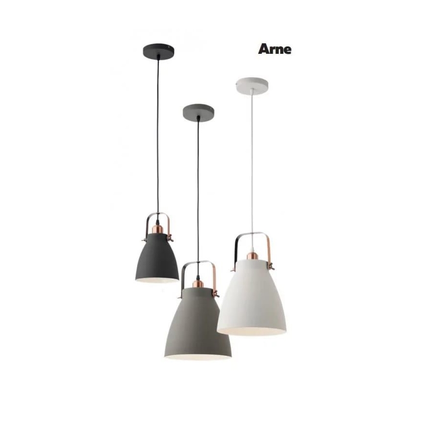 Redo 01-1311 - Luster na sajli ARNE 1xE27/42W/230V bijela
