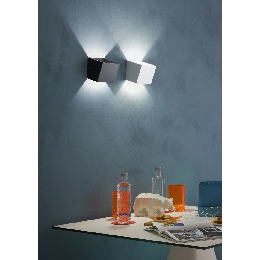 Redo 01-1318 - LED Zidna svjetiljka TOBIKO LED/6W/230V CRI 90 crna