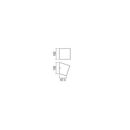 Redo 01-1318 - LED Zidna svjetiljka TOBIKO LED/6W/230V CRI 90 crna