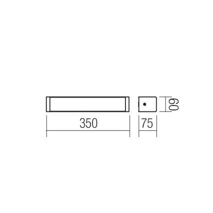 Redo 01-1423 - LED Zidna svjetiljka za kupaonicu LEDO LED/8W/230V IP44