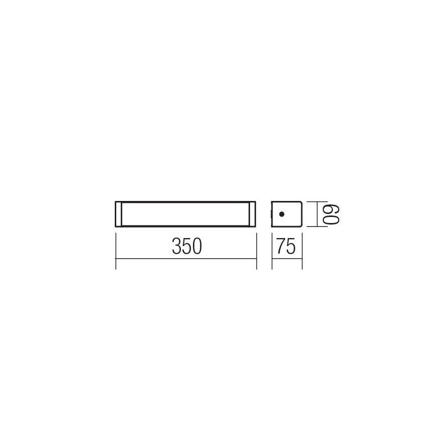 Redo 01-1423 - LED Zidna svjetiljka za kupaonicu LEDO LED/8W/230V IP44