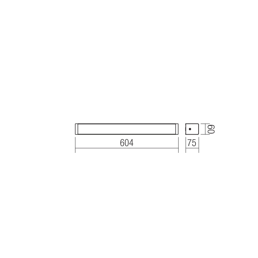 Redo 01-1424 - LED Zidna svjetiljka za kupaonicu LEDO 1xLED/16W/230V IP44