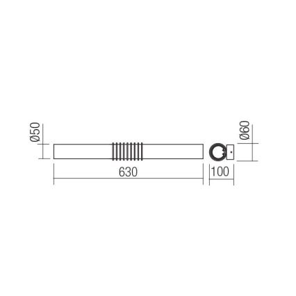 Redo 01-1431 - LED Zidna svjetiljka AVANCE LED/14W/230V 63 cm bijela