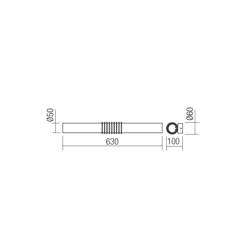 Redo 01-1431 - LED Zidna svjetiljka AVANCE LED/14W/230V 63 cm bijela