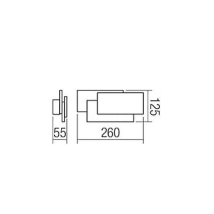 Redo 01-1444 - LED Zidna svjetiljka GAMER 1xLED/12W/230V