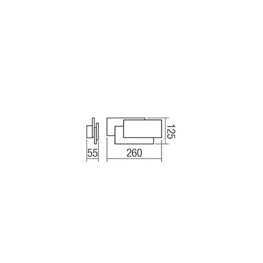 Redo 01-1444 - LED zidna svjetiljka GAMER LED/12W/230V