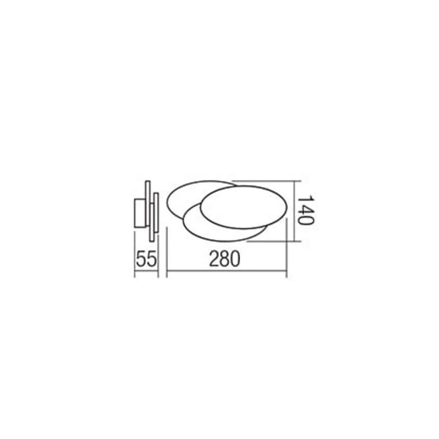 Redo 01-1445 - LED Zidna svjetiljka GAMER 1xLED/12W/230V