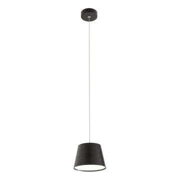 Redo 01-1496 - LED luster na sajli LOLLI LED/6W/230V Ø 14 cm crna