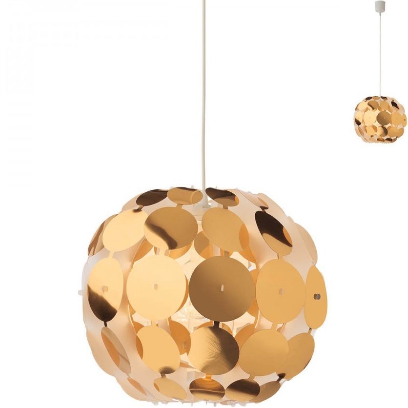 Redo 01-1508 - Luster na sajli ODEON 1xE27/42W/230V pr. 36 cm zlatna