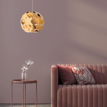 Redo 01-1508 - Luster na sajli ODEON 1xE27/42W/230V pr. 36 cm zlatna