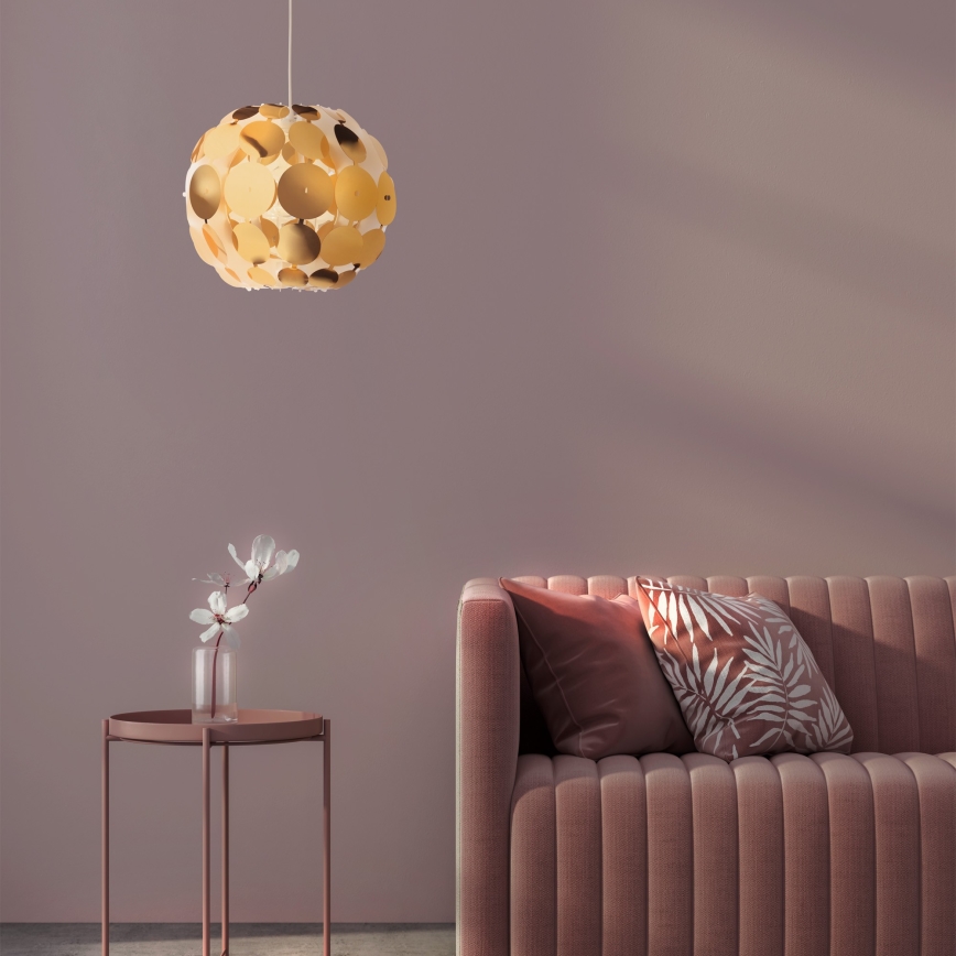 Redo 01-1508 - Luster na sajli ODEON 1xE27/42W/230V pr. 36 cm zlatna