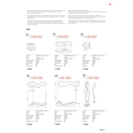 Redo 01-1531 - LED luster na sajli NUBO LED/43W/230V bijela