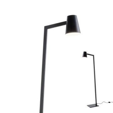 Redo 01-1557 - Podna lampa MINGO 1xE27/42W/230V crna