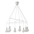 Redo 01-1564 - Luster na sajli MIKADO 8xE27/42W/230V Ø 82 cm bijeli