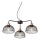 Redo 01-1573 - Luster na sajli TAMIS 3xE27/42W/230V pr. 59 cm crni