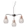 Redo 01-1579 - Viseći luster na sajli EDISON 3xE27/42W/230V Ø 53 cm crna/bakrena