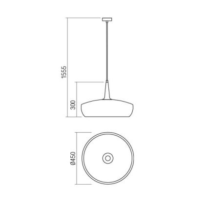 Redo 01-1613 - Luster na sajli AGADIR 1xE27/42W/230V