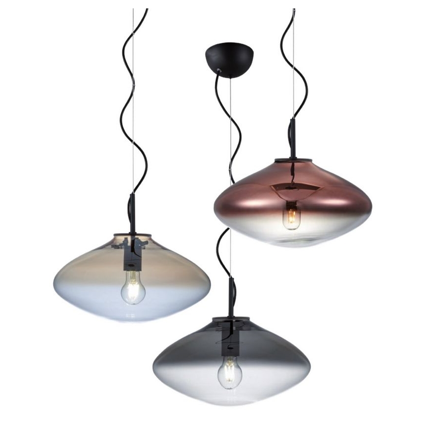 Redo 01-1620 - Luster na sajli ABSOLUTE 1xE27/42W/230V bakrena