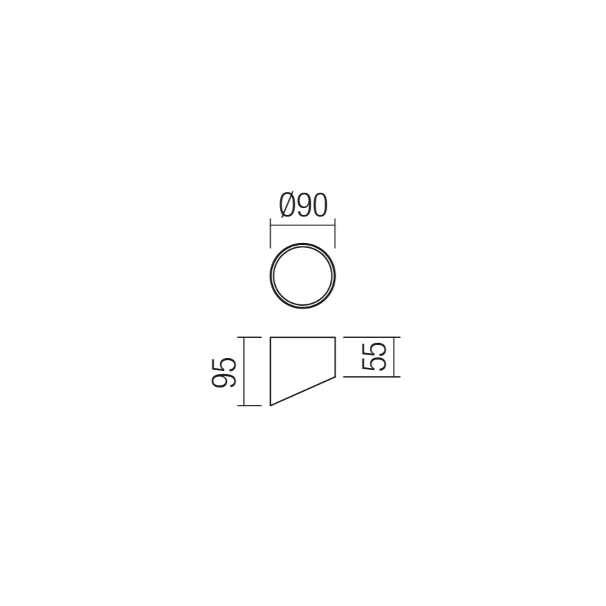 Redo 01-1625 - LED ugradna svjetiljka UTO LED/6W/230V Ø 9 cm bijela