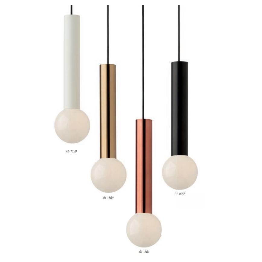 Redo 01-1661 - Luster na sajli GOSSIP 1xE27/42W/230V bakar