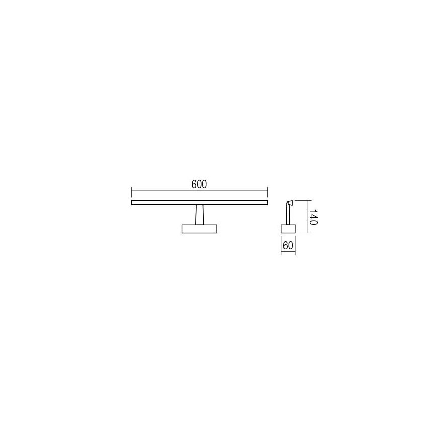 Redo 01-1672 - LED Rasvjeta za ogledalo u kupaonici NEPTUNE LED/12W/230V IP44