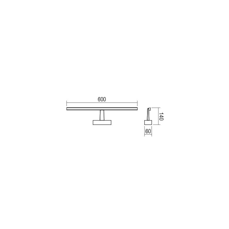 Redo 01-1673 - LED Rasvjeta za ogledalo u kupaonici NEPTUNE LED/12W/230V IP44
