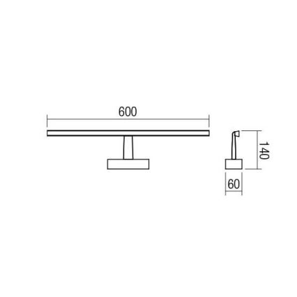 Redo 01-1674 - LED Rasvjeta za ogledalo u kupaonici NEPTUNE LED/12W/230V IP44