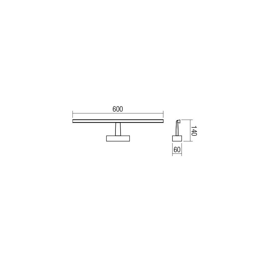 Redo 01-1674 - LED Rasvjeta za ogledalo u kupaonici NEPTUNE LED/12W/230V IP44