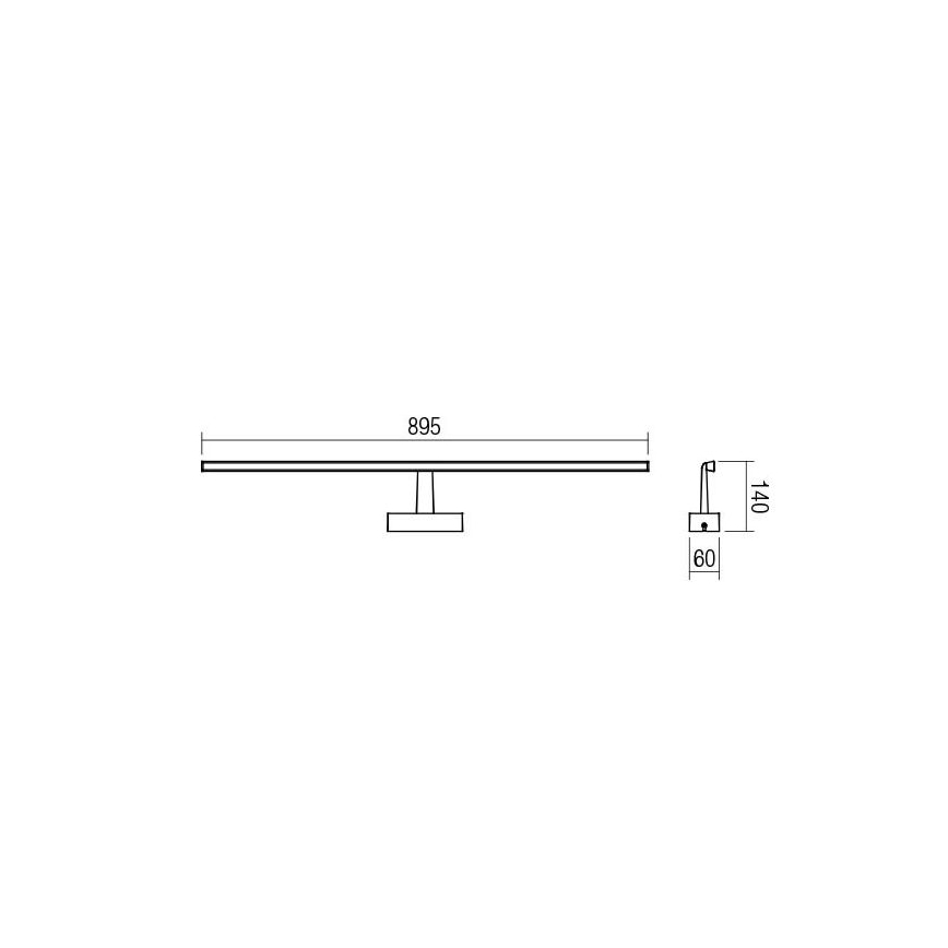 Redo 01-1677 - LED Rasvjeta za ogledalo u kupaonici NEPTUNE 1xLED/18W/230V IP44