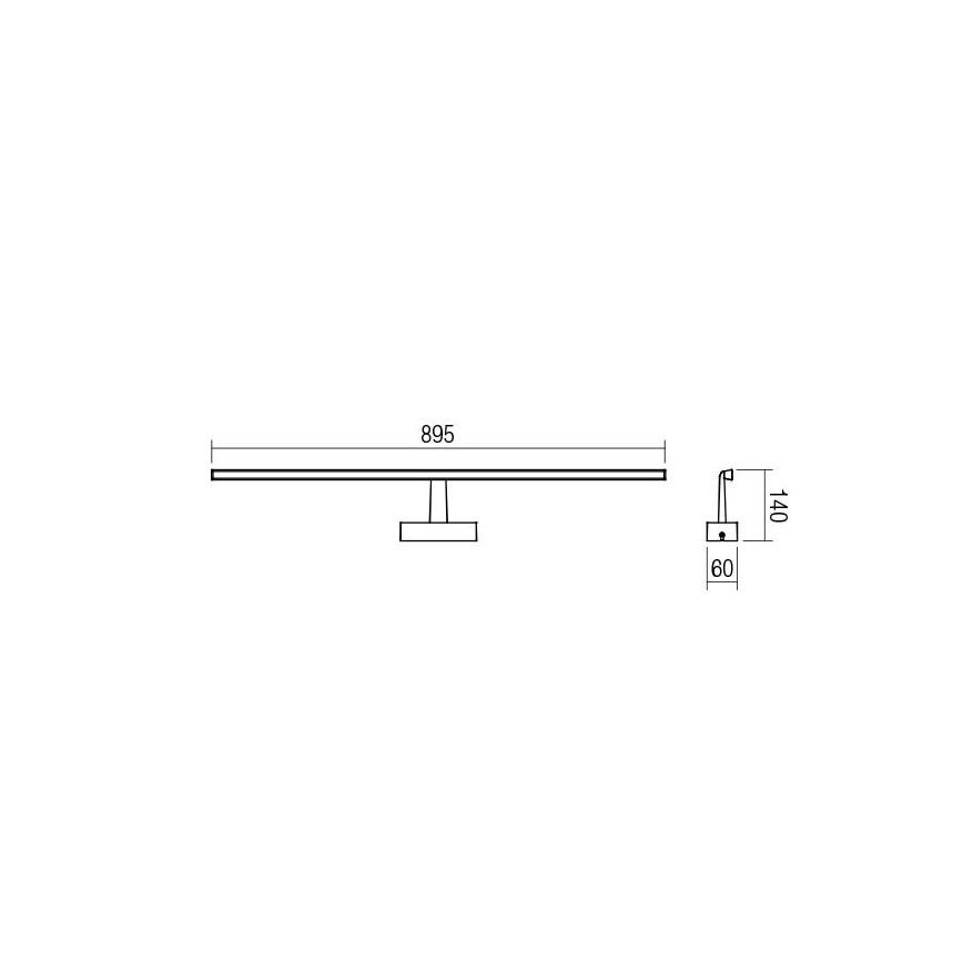 Redo 01-1678 - LED Rasvjeta za ogledalo u kupaonici NEPTUNE 1xLED/18W/230V IP44