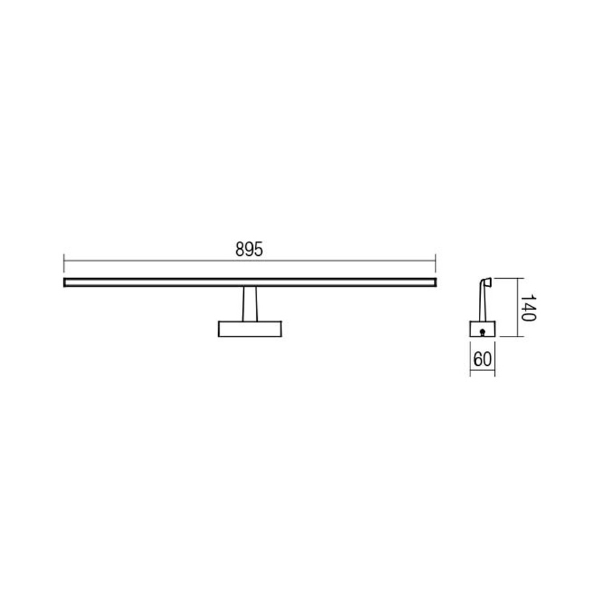 Redo 01-1678 - LED Rasvjeta za ogledalo u kupaonici NEPTUNE 1xLED/18W/230V IP44